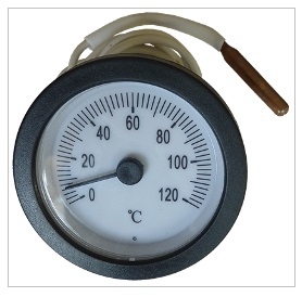 BRH hőmérő, kapilláris 1500 mml,ø57/ø52mm 0-120 °C