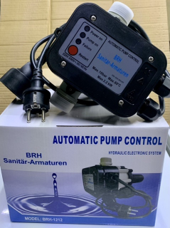 Automatic pump control, BRH Press control (átfolyás érzékelő BRH-1212 Imax=25A, Pmax=2,2KW) 