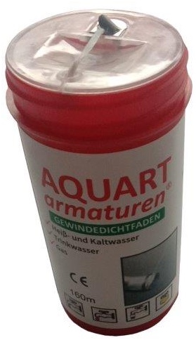Teflon menettömítő zsinór Aquart-Armaturen 160m, vízre-gázra
