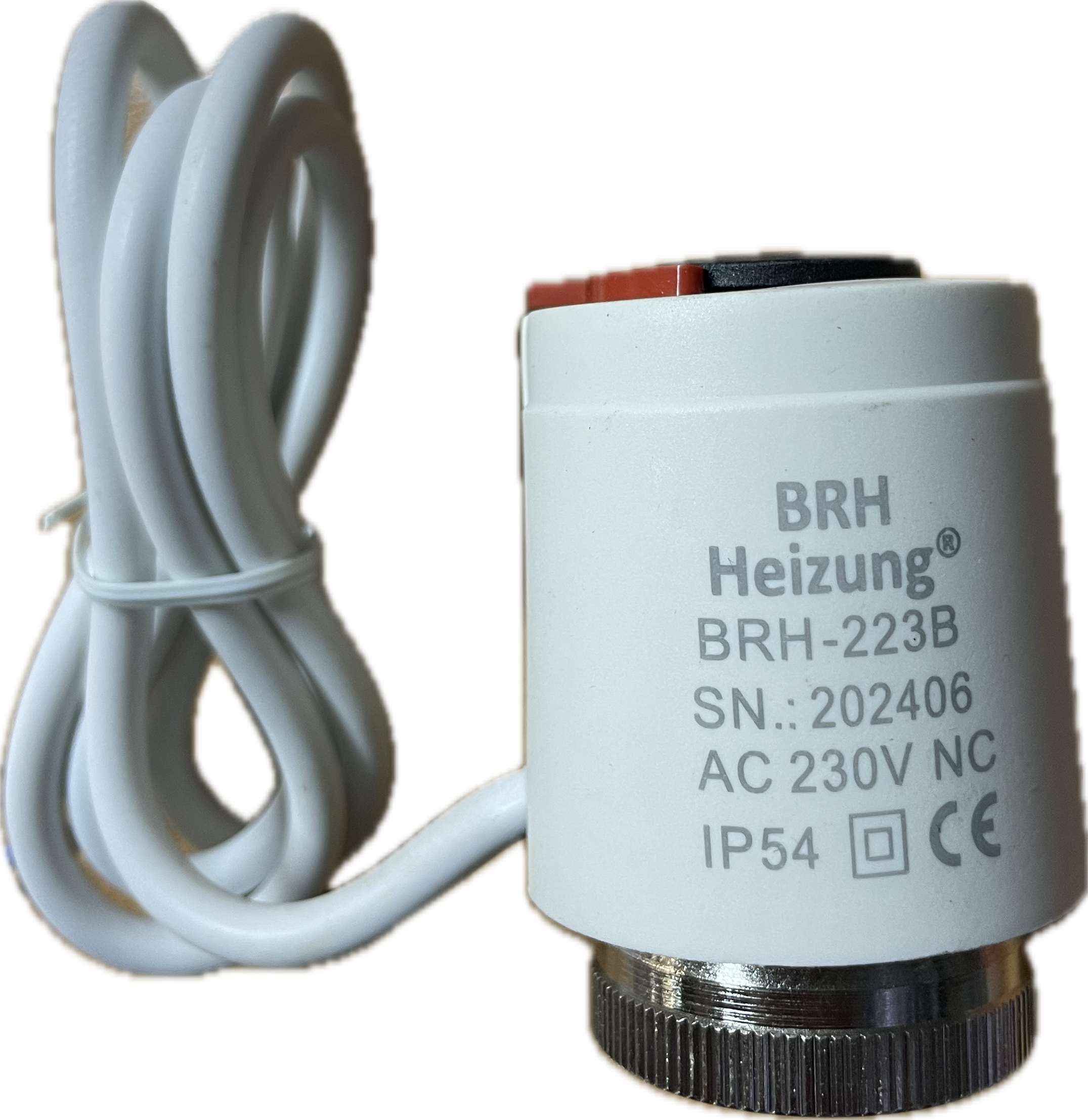 BRH elektrotermikus állítómű 220V-150mA, alaphelyzetben zárt, M30x1,5mm