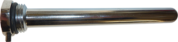 BRH merülőhüvely kapillárcsöves termofejhez 1/2"x130mm (ø14mmxø12mm), krómozott