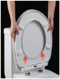 SITZ Easy-Quick basic WC ülőke, légrugós (slow-close)+gyors-csatlakozós 