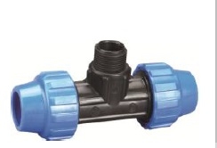 KPE T-idom külső menetes 25x3/4x25